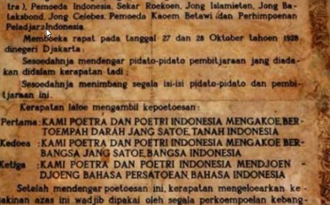 Sumpah Pemuda: Mengapa Bahasa Indonesia yang Dipilih Sebagai Bahasa